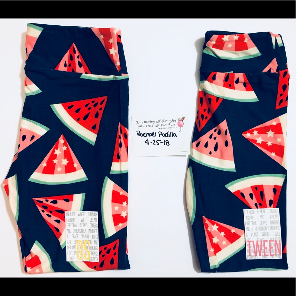 LuLaRoe legging watermelon